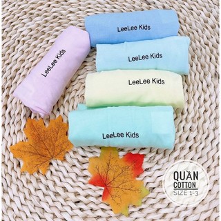 Quần dài sơ sinh đáp đũng Leeleekid