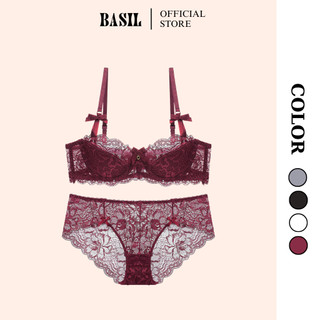 Set đồ lót cho nữ sexy nâng ngực có gọng, bộ đồ lót phối ren mềm mại gợi cảm hàng cao cấp Basil Official