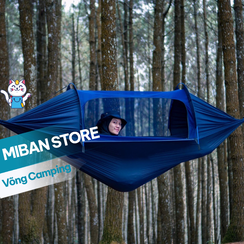 Võng Camping Chống Muỗi - Lưới Thông Thoáng Khí Dã Ngoại Cắm Trại Ngoài Trời