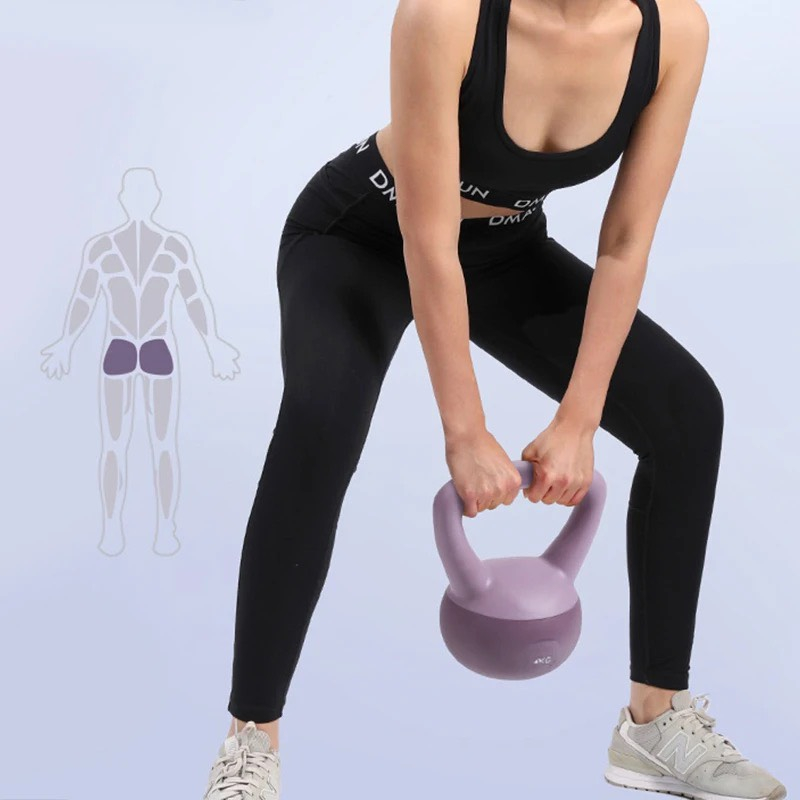 Tạ bình vôi Reefit Sport bằng thép bọc cao su mềm thế hệ mới 6kg - 12kg màu pastel