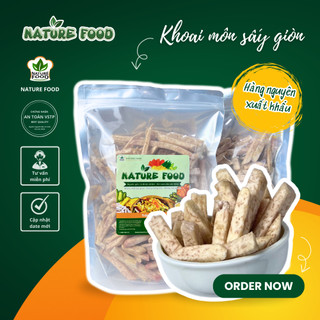  Khoai môn Sấy Hàng Xuất Khẩu không đường  giòn rụm thơm ngon NATURE FOOD 