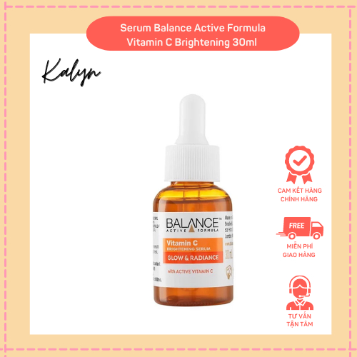 Serum Balance Active Formula Vitamin C Brightening 30Ml ⚡ Chính Hãng ⚡ Tinh Chất Dưỡng Trắng Da, Mờ Thâm, Phục Hồi Da