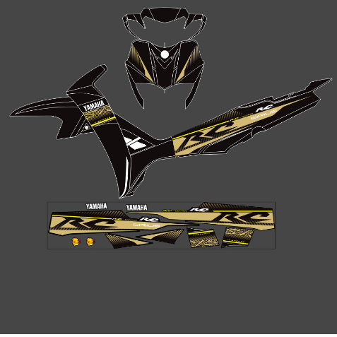 tem RC SR dán xe máy sirius 50-110cc