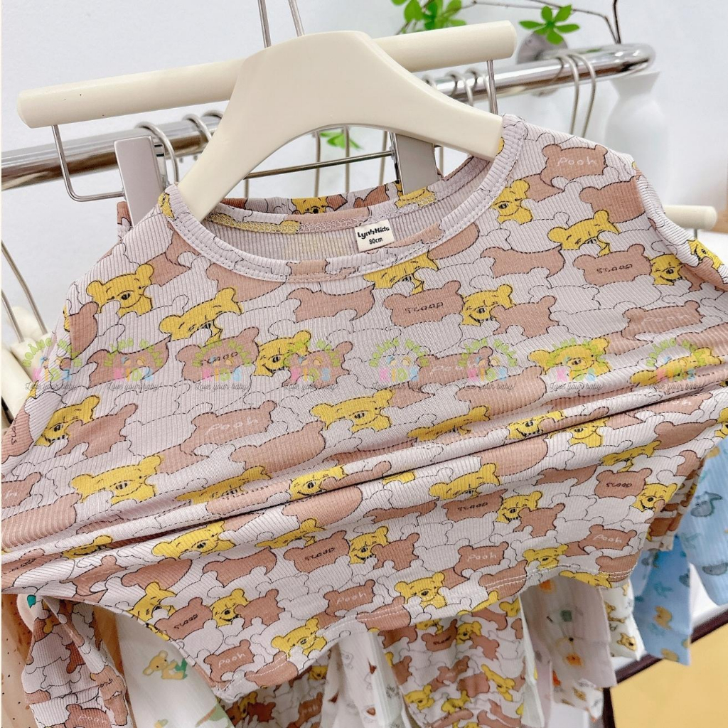 COMBO 3 BỘ COTTON TĂM BÉ TRAI UNISEX