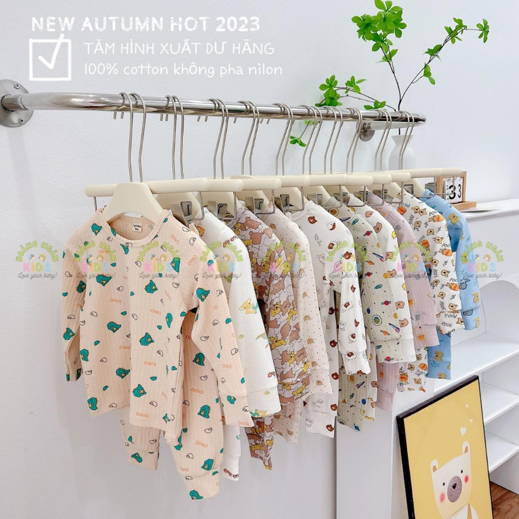 COMBO 3 BỘ COTTON TĂM BÉ TRAI UNISEX