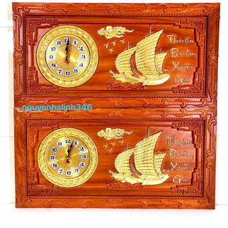 Tranh Đồng Hồ Thuận Buồm Xuôi Gió