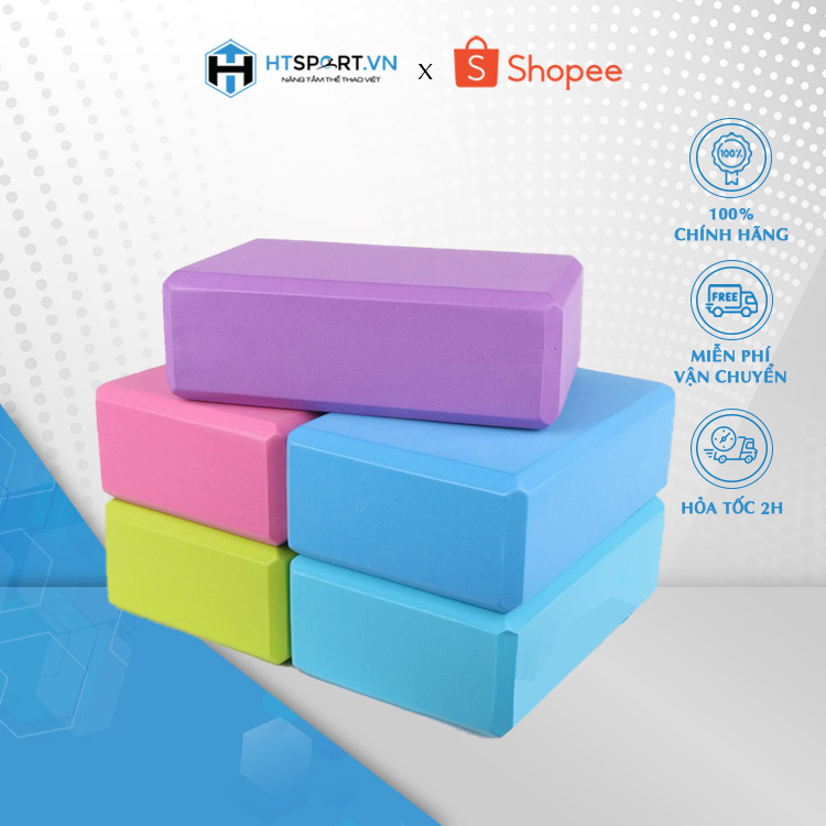 Gạch Tập Yoga Cao Cấp Eva Cứng Gấp 3 Lần Loại Gạch Tập Thông Thường Gối Yoga Blocks