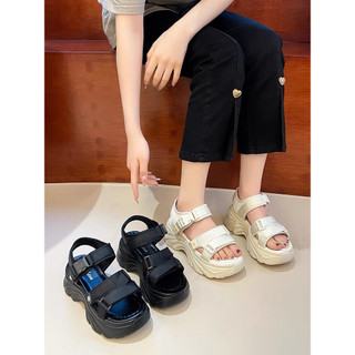 Sandal Nữ Khóa Bấm Đính Đế Cao 5P Mã 2331