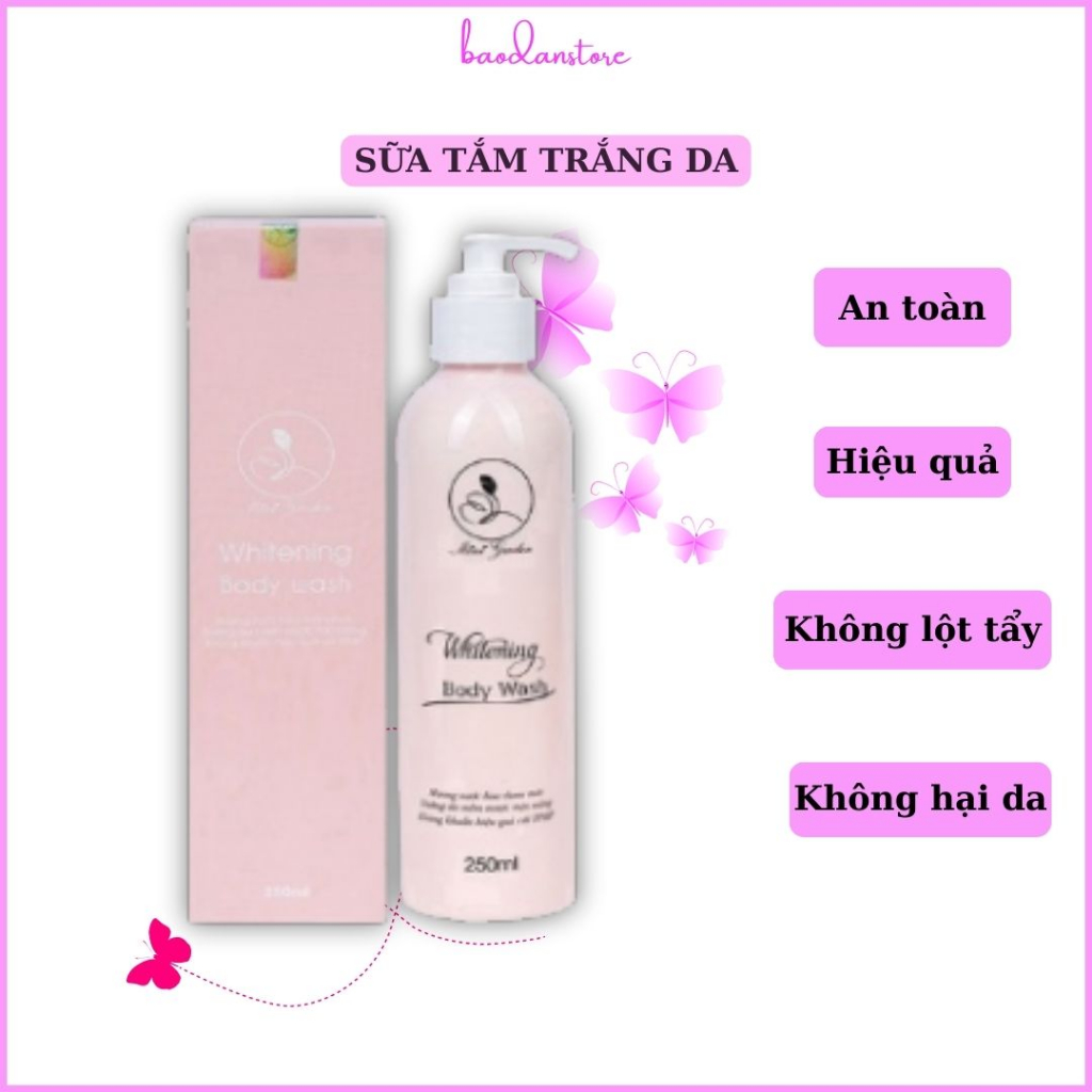 Sữa Tắm trắng da Men Bia Mini Garden Whitening Body Wash 250ml, làm sạch da, dưỡng ẩm, ngăn ngừa lão hóa da