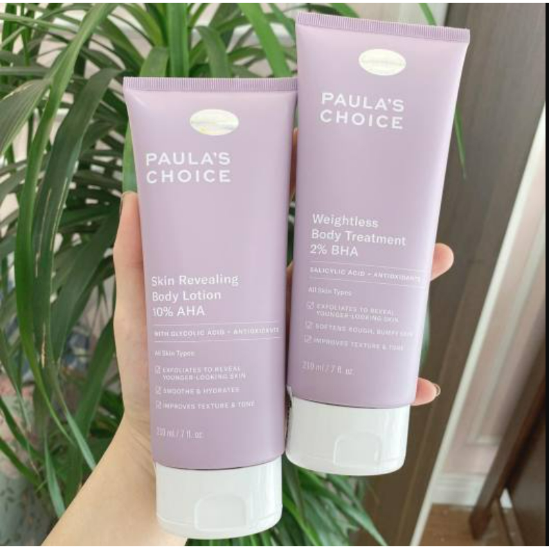 Kem Dưỡng Thể Paula's Choice Weightless Body Treatment 2% BHA Ngừa Viêm Lỗ Chân Lông 210ml