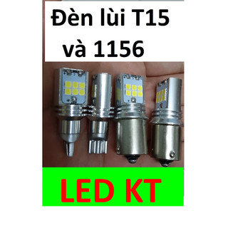 Bộ Led lùi T15 T16 1156 chân tròn 1 chân S25 chip Cree 3030.  đèn led