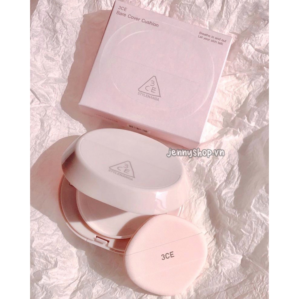 Phấn Nước 3CE Bare Cover Cushion Mẫu Mới 2023