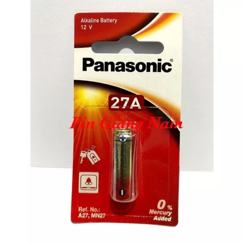 Pin A23 / A27 Panasonic Alkaline 12V Hàng Chính Hãng vỉ 1 viên