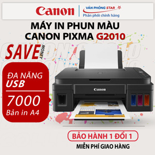  Máy In Phun Màu Canon PIXMA G2010  đa chức năng copy in scan  - Máy in ảnh máy in màu 