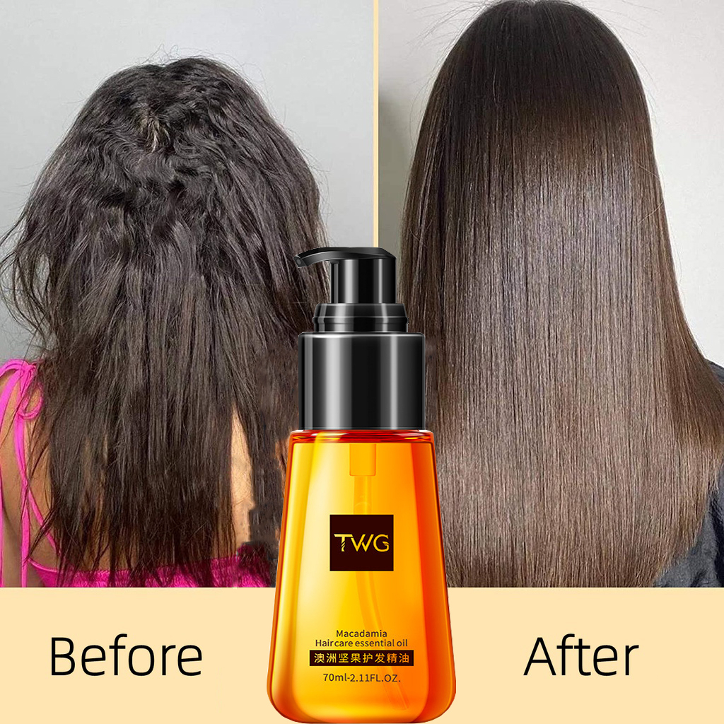 Tinh chất chăm sóc tóc,Tinh dầu dưỡng tóc uốn, chăm sóc tóc bằng sợi khô, giúp làm mịn tóc xoăn, sửa chữa thiệt hại