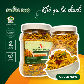 [HỘP 500GR] KHÔ GÀ LÁ CHANH LOẠI ĐẶC BIỆT NATURE FOOD