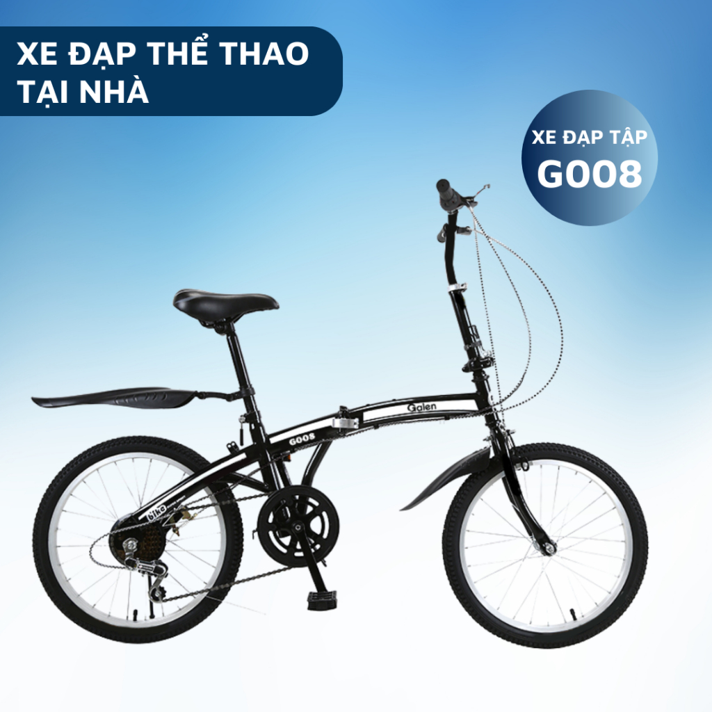 Xe Đạp Thể Thao Địa Hình Gấp Gọn Galen G008 Khung Ống Thép Siêu Bền, Siêu Nhỏ Gọn - BẢO HÀNH 36 THÁNG