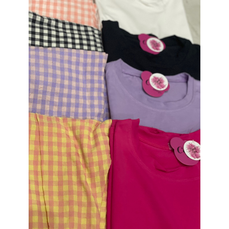 Bộ ống rộng caro siêu đẹp chất cotton l1 kèm vdeo ảnh thật