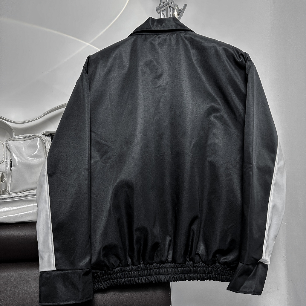 ÁO KHOÁC DÙ ĐEN TRẮNG BASIC - N.E.K.K