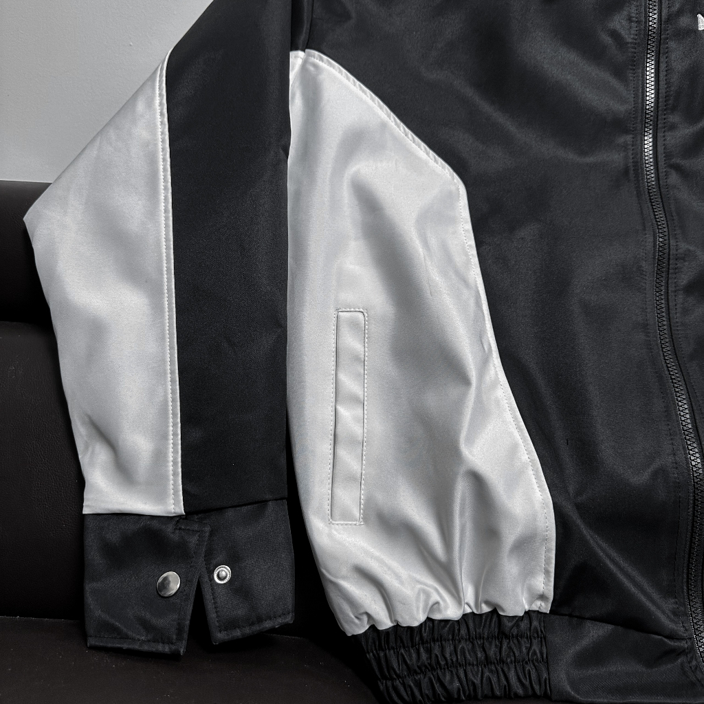 ÁO KHOÁC DÙ ĐEN TRẮNG BASIC - N.E.K.K