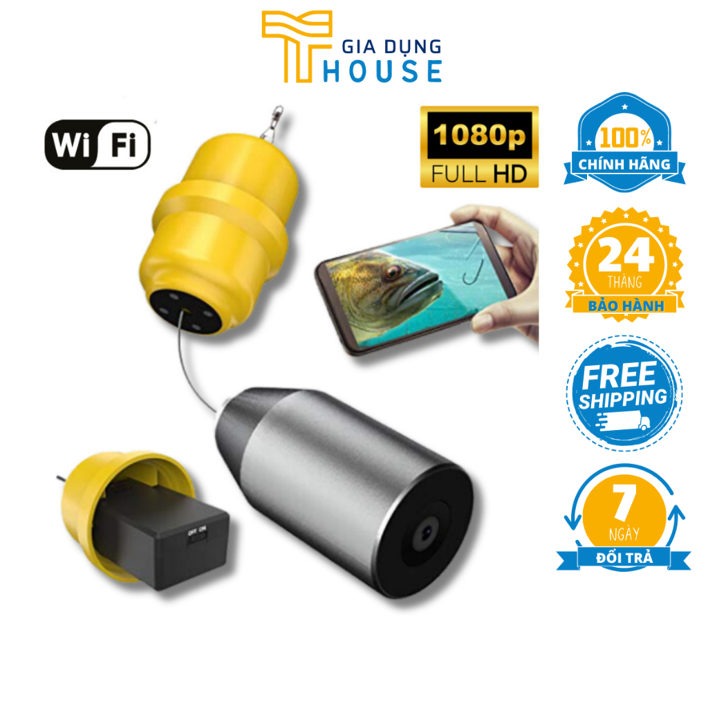 Camera câu cá wifi dưới nước UFC340WF -Thiết bị quan sát hỗ trợ câu cá siêu rõ nét 1080P, dây dài 15M, BH 12 tháng | BigBuy360 - bigbuy360.vn