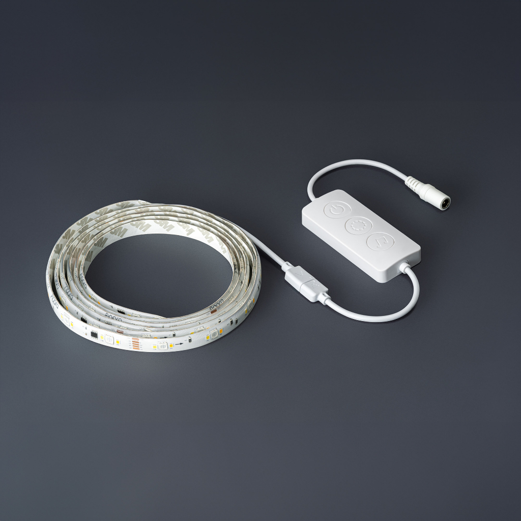 Đèn led dây thông minh Aqara LED Strip T1 đổi 16 triệu màu, Microphone tích hợp trên Driver, Tương thích Apple, Matter