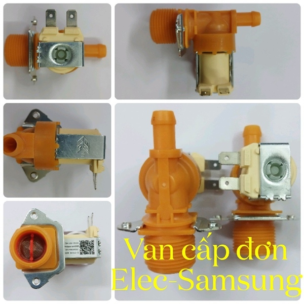 Van cấp nước loại đơn máy giặt Samsung, Toshiba, Electrolux, LG, Deawoo, van cấp đa năng
