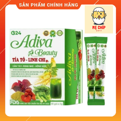 Adiva Beauty Tía Tô, Linh Chi,Cần Tây 30 gói