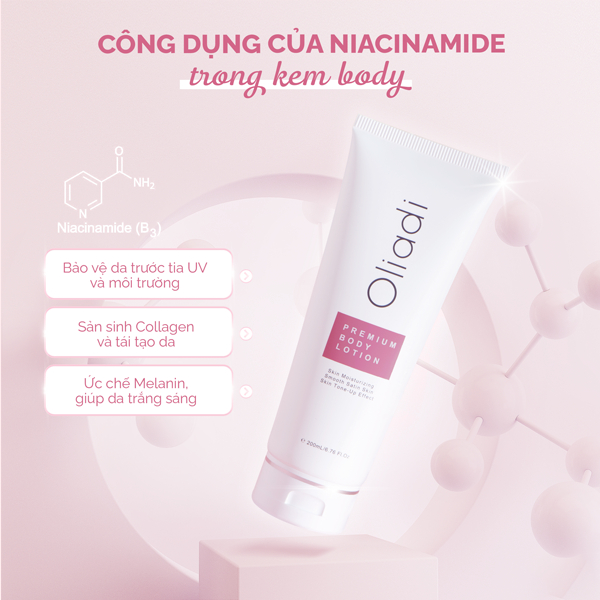 Kem body Oliadi 200g dưỡng trắng da, tái tạo làn da khoẻ mạnh, chống nắng