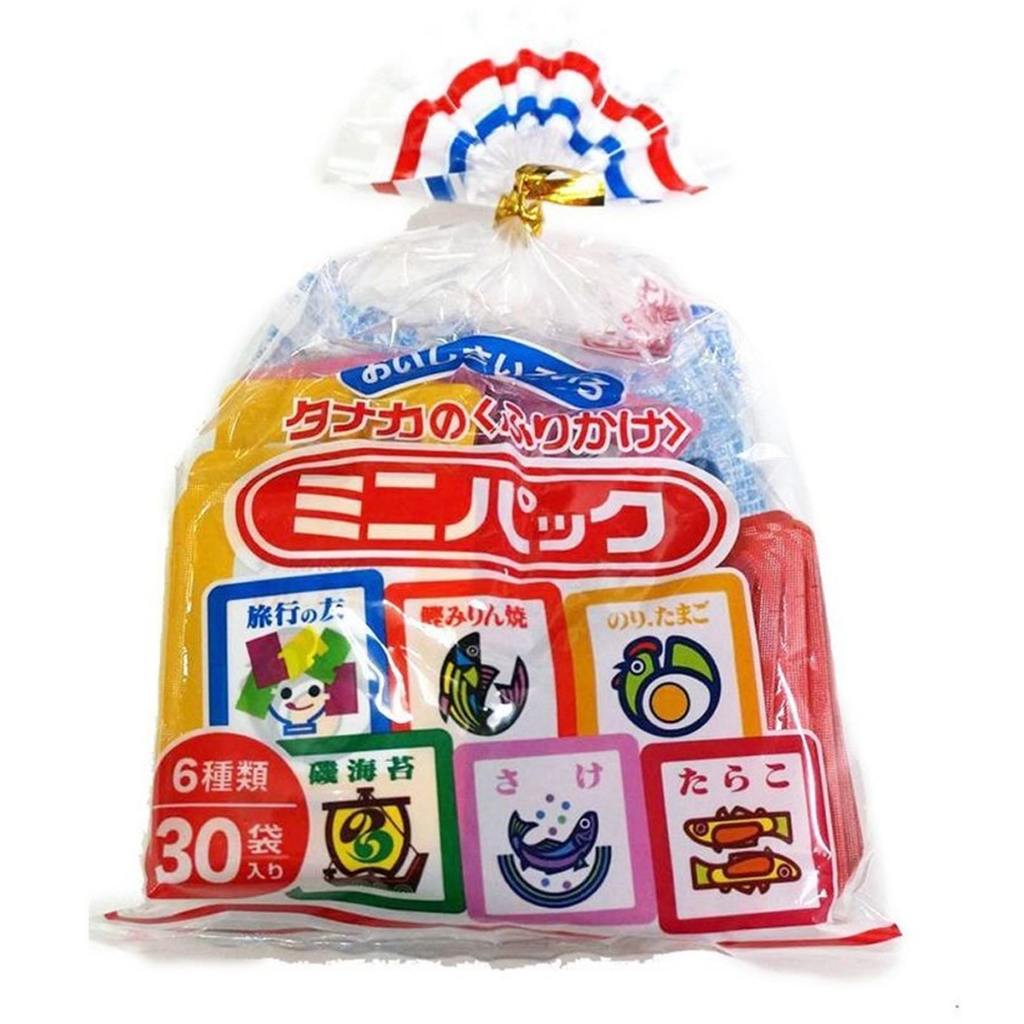Gia vị rắc cơm Furikake Nhật Bản cho bé ăn dặm 6 vị gồm 30 gói nhỏ