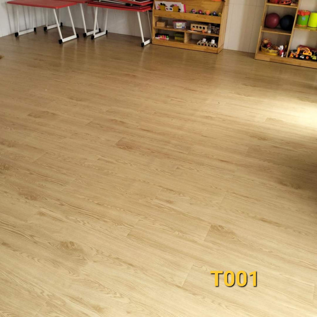 Combo 72 miếng sàn nhựa giả gỗ tự dán kích thước 91x15cm, bóc là dán