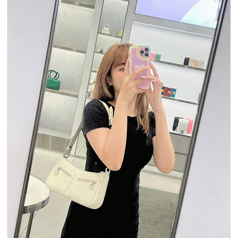 Sẵn Túi cặp nách chữ C sz 22cm siêu xinh