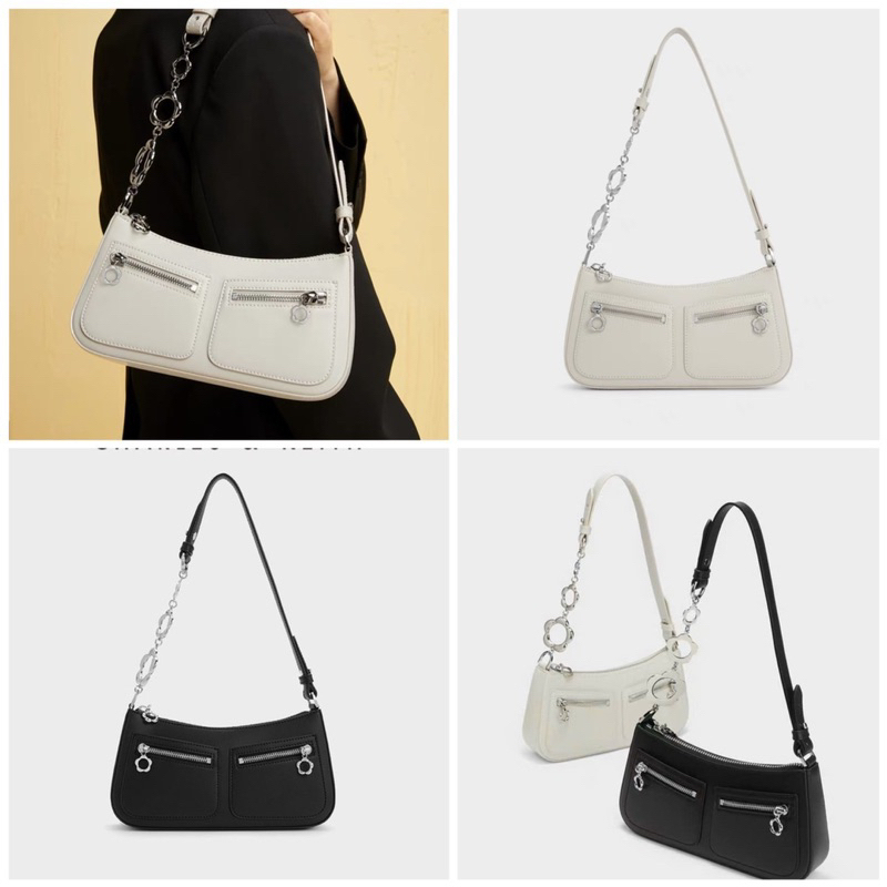 Sẵn Túi cặp nách chữ C sz 22cm siêu xinh