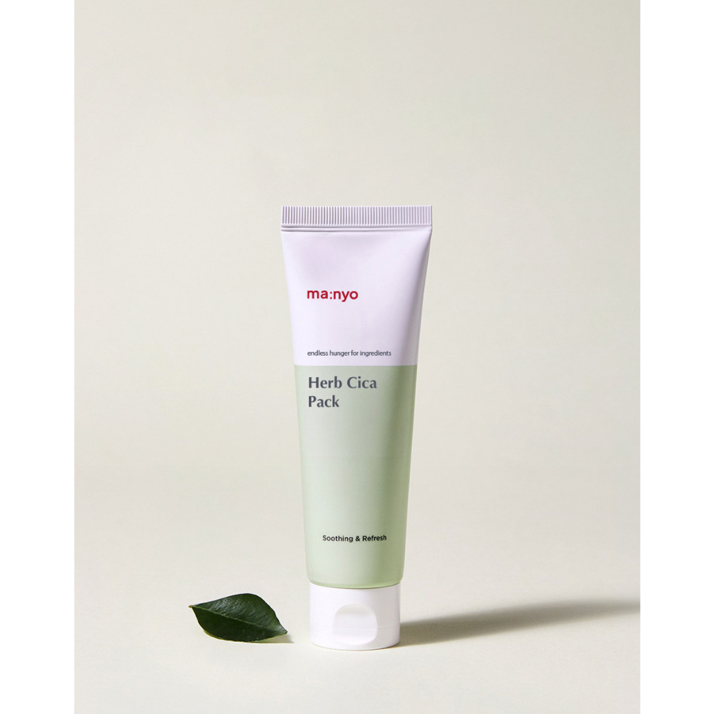 Mặt nạ đất sét thảo mộc xanh làm dịu da MANYO FACTORY HERB CICA PACK