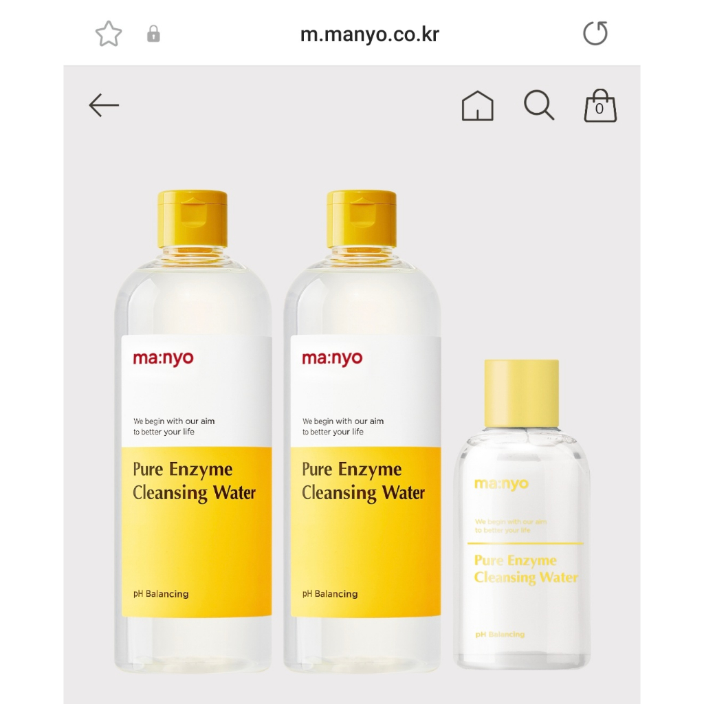 Nước tẩy trang lên men MANYO PURE ENZYME CLEANSING WATER