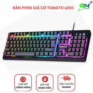 Bàn phím giả cơ Tomato S200 led cho game
