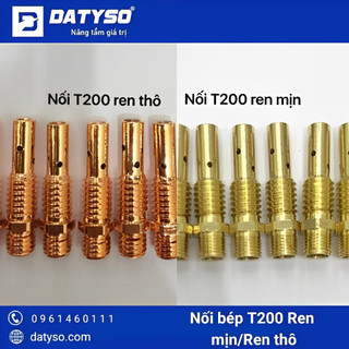 Nối bép t200 ren mịn/ren thô - vỉ 10 cái nối bép súng hàn mig 200a