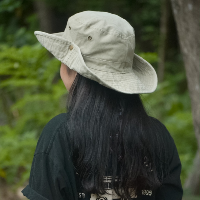 Nón tai bèo, mũ bucket camping pinic cotton mềm