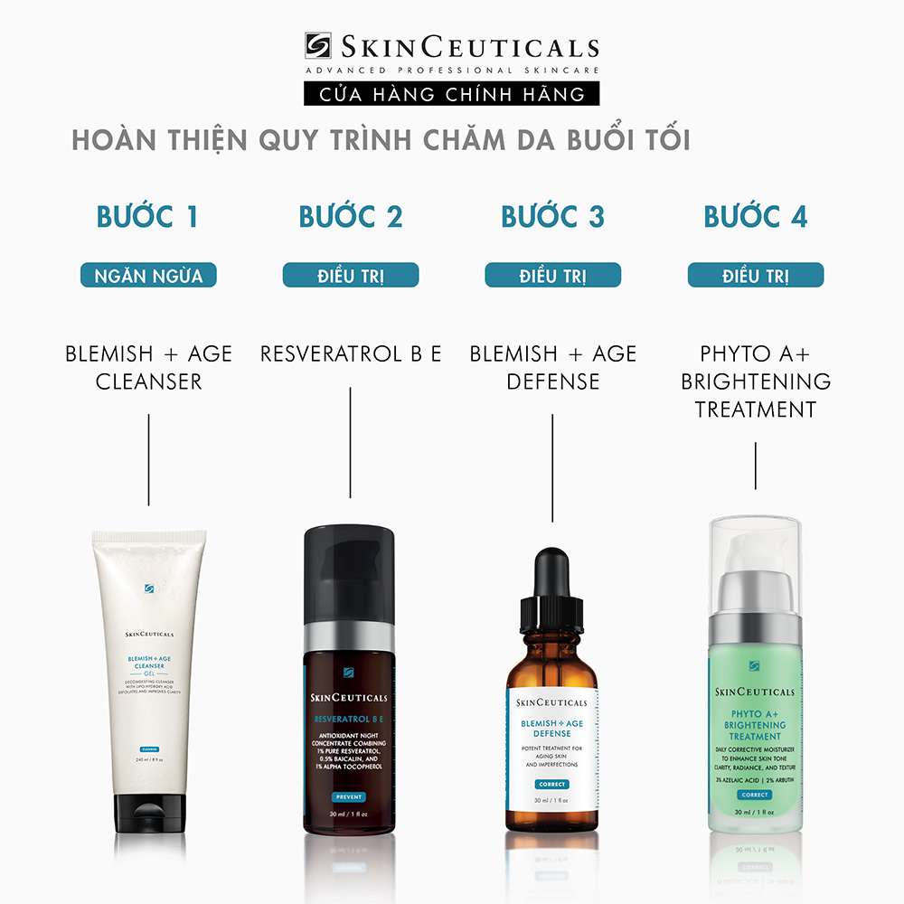 Skinceuticals Blemish + Age Defense giúp kiểm soát bã nhờn và ngăn ngừa hình thành mụn 30ml