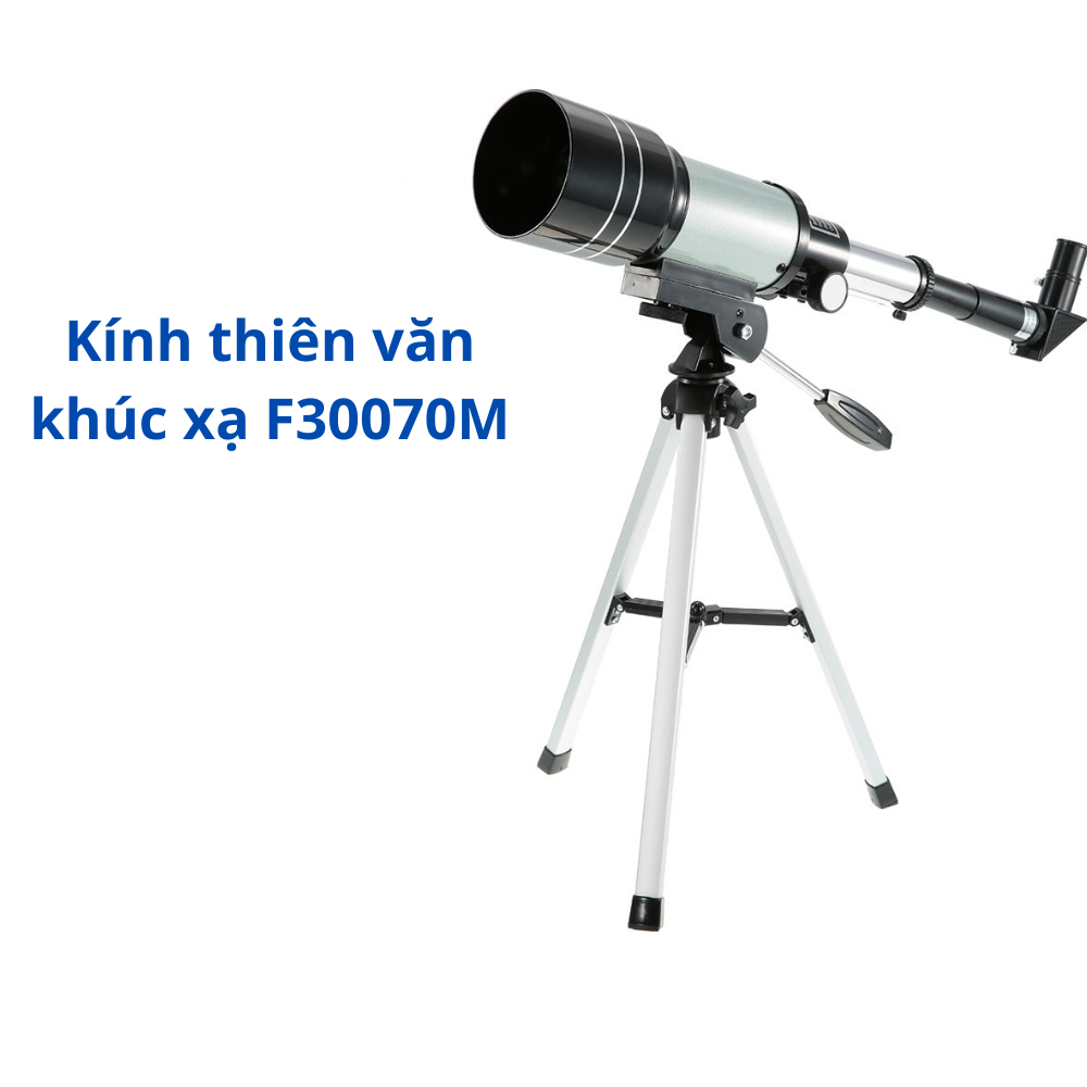 Kính thiên văn khúc xạ F30070M phóng đại lên tới 150 lần đường kính 70mm zoom 3x phù hợp với người lớn trẻ em