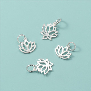 [S925] Charm bạc treo hoa sen - MH162 MOCHUONG JEWELRY