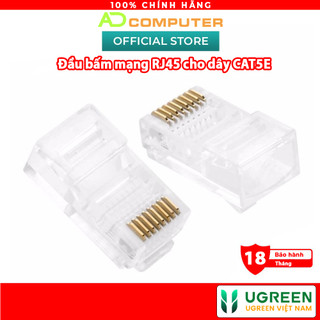 Đầu bấm hạt mạng rj45 ugreen nw110 cho dây cat5e - hàng phân phối chính hãng - bảo hành 18 tháng