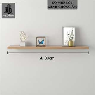 Kệ treo tường gỗ trang trí nhà cửa tiệ lợi rộng 80cm x sâu 15cm ( vàng, nâu, đen, trắng)