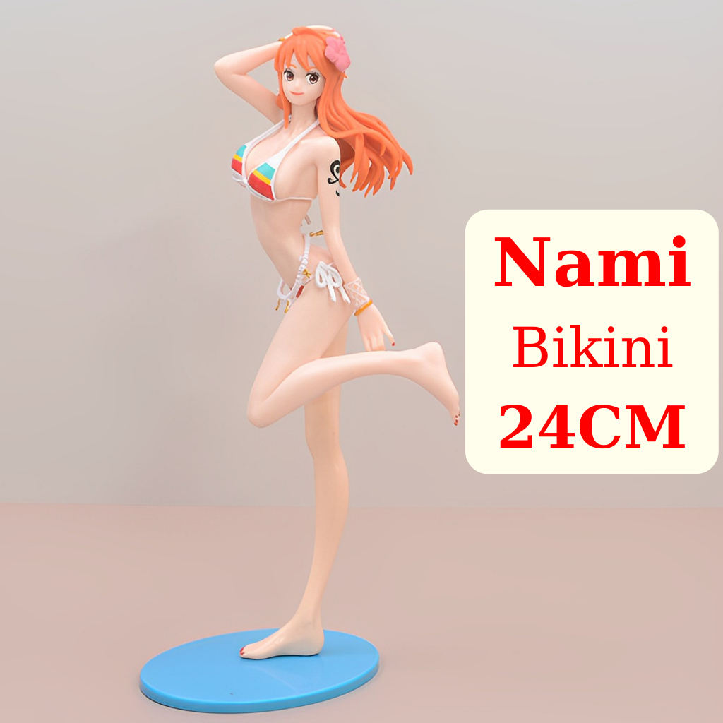 Mô Hình Nami Bikini 24Cm Mô hình One Piece Cao Cấp, Figure Mô Hình Anmie One Piece Luffy Vua Hải Tặc