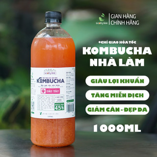 Hỏa Tốc HCM - Kombucha Trái Cây Organic 1000ml, giàu lợi khuẩn, tăng đề kháng, đẹp da