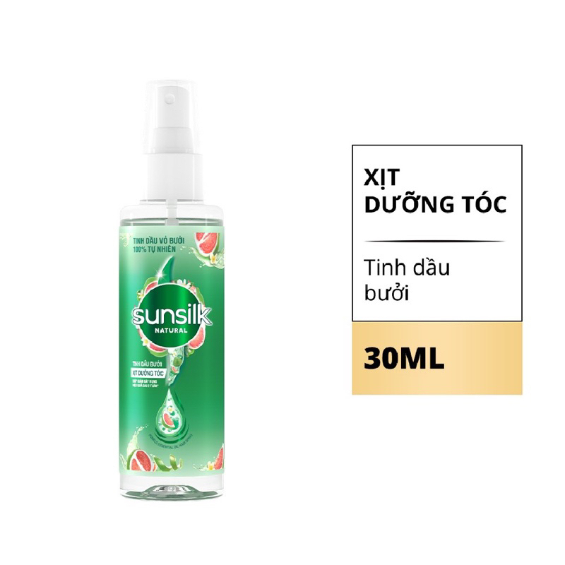 Xịt Dưỡng Tóc Tinh Dầu Bưởi Sunsilk Natural giúp tóc chắc khoẻ