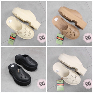  Sục Gc nữ đế cao 5cm_Dép sục nữ cao su non đúc nguyên khối hot trend 2023 Full Box 