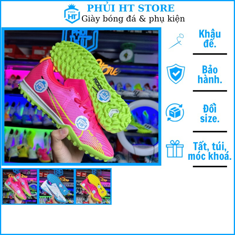 Giày bóng đá MERCURIAL VAPOR 15 ACADEMY TF Bản Uper xịn (Có khâu full đế)