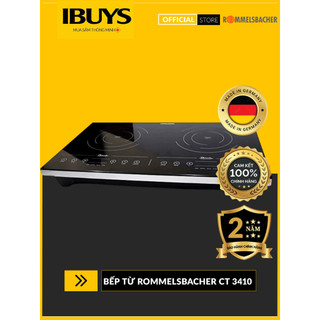 Bếp từ đôi Rommelsbacher CT 3410/IN made in Germany, bếp từ 2 vùng nấu cao cấp - Bảo hành chính hãng 2 năm