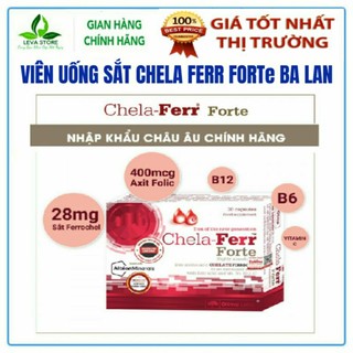 ✔️️️ Viên sắt cho bà bầu Chela - Ferr Forte, giảm đau đầu, chóng mặt